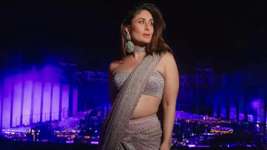 Kareena Kapoor Khan Radiates Elegance In Lavender Saree At Anant Ambani's Pre-Wedding Bash