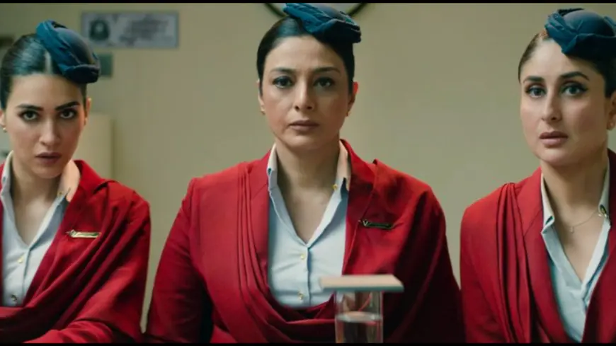 Tabu, Kareena Kapoor, And Kriti Sanon Star In 'Crew' Trailer: A Zany Flight Attendant Adventure